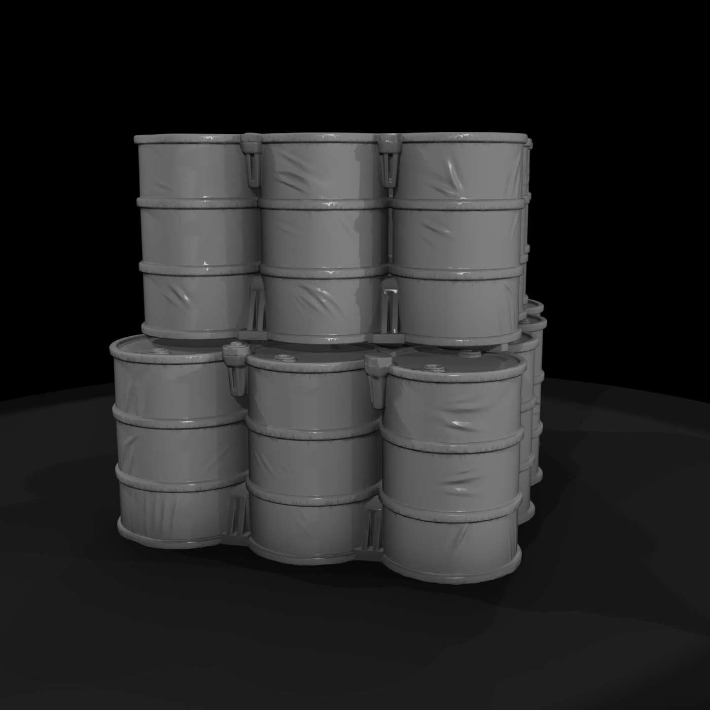 Mil 195 Vietnam Fuel Drum Stack