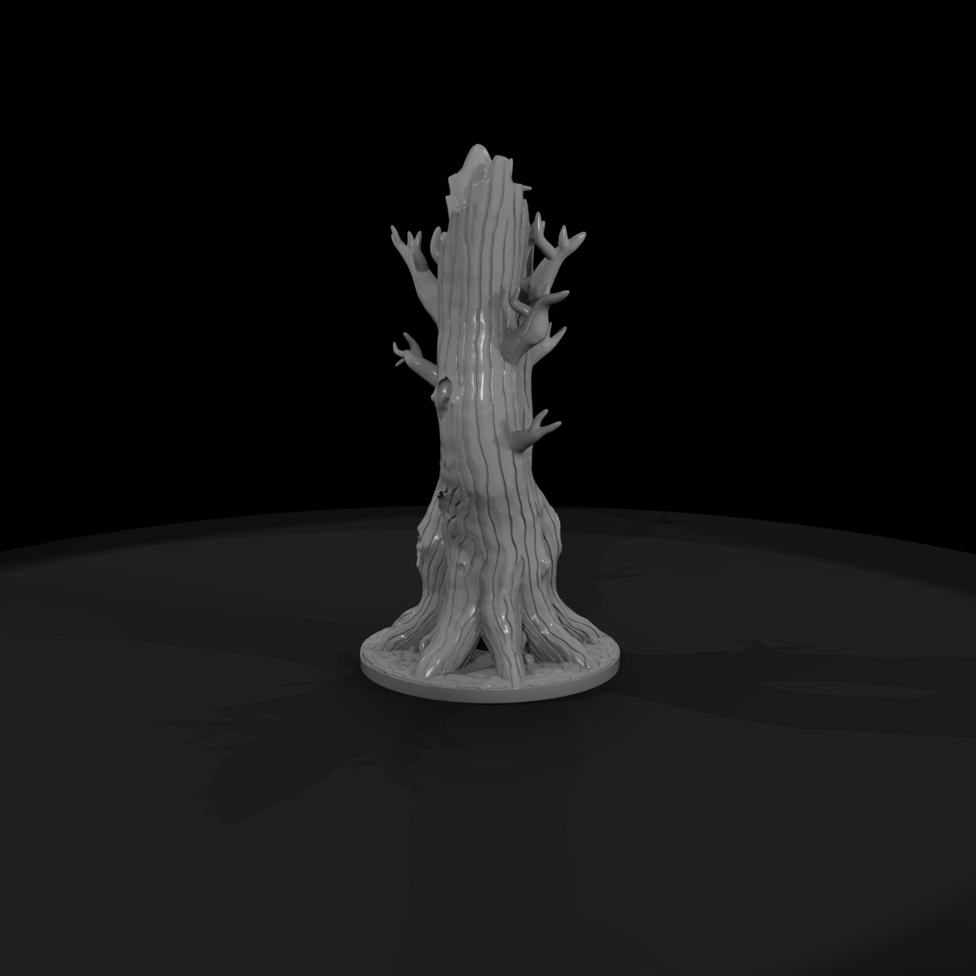 Stylized Dead Twin Tree Scenic Base