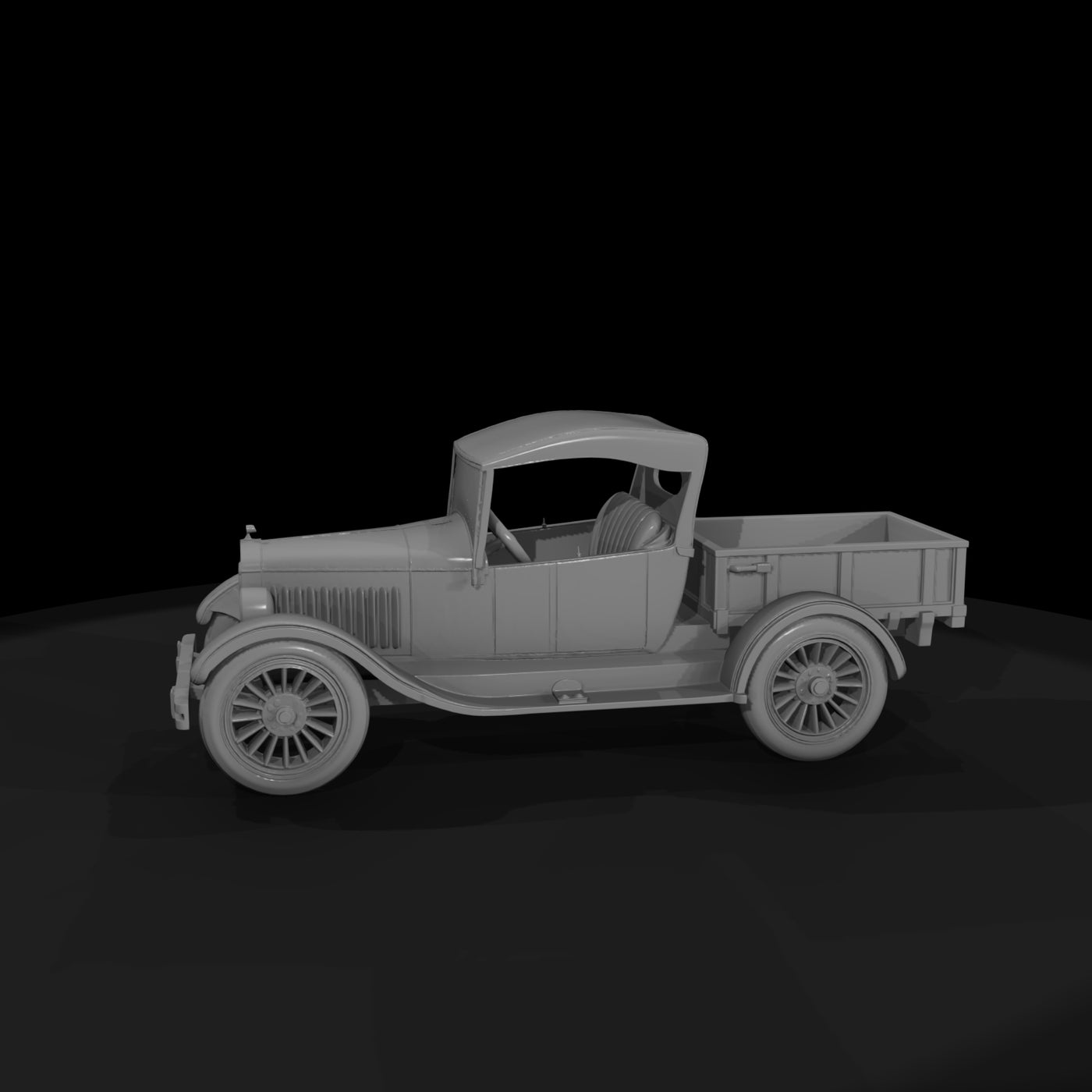 untextured_classic_1920s_pickup_truck_3d_model