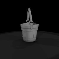 stylized-wooden-water-bucket-ho-1-87-3d-printable-diorama-prop-522104 — thumbnail 4