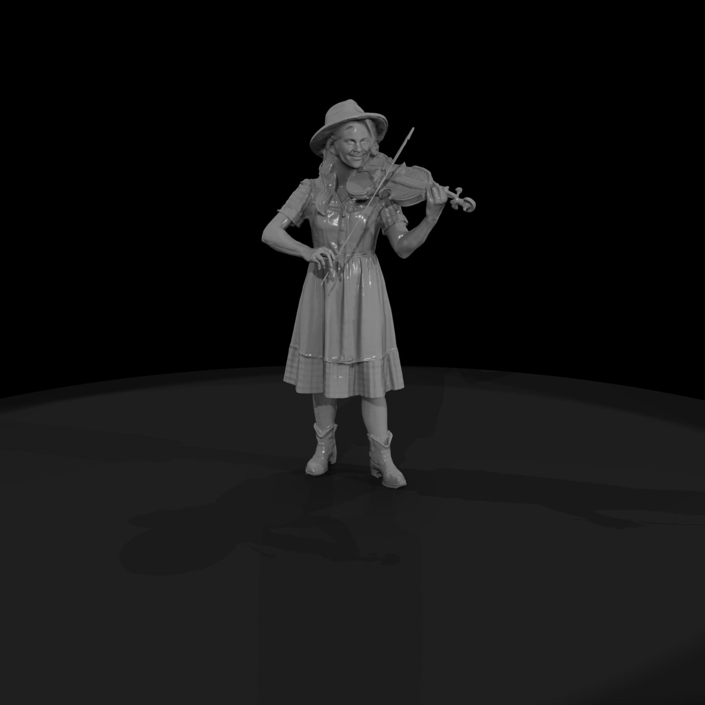 bluegrass-band-violin-3d-model