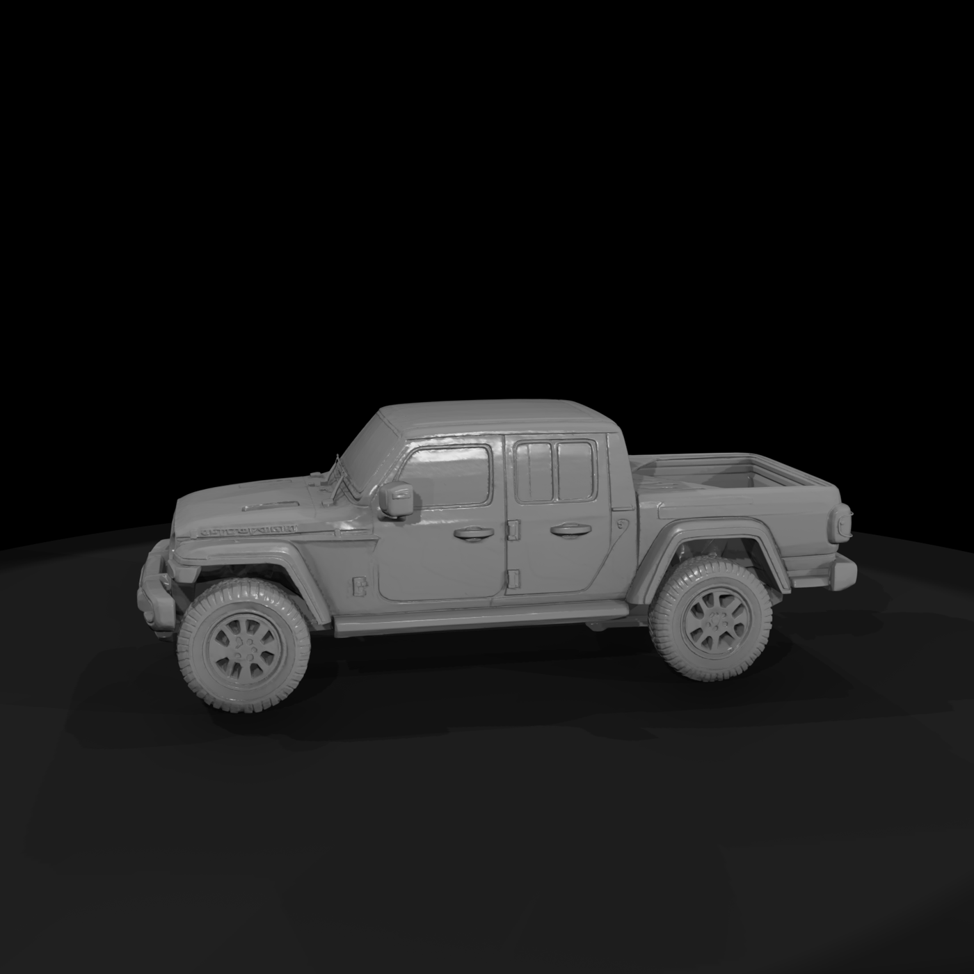 Jeep Gladiator JT Rubicon (2020) — Interior-Ready Model