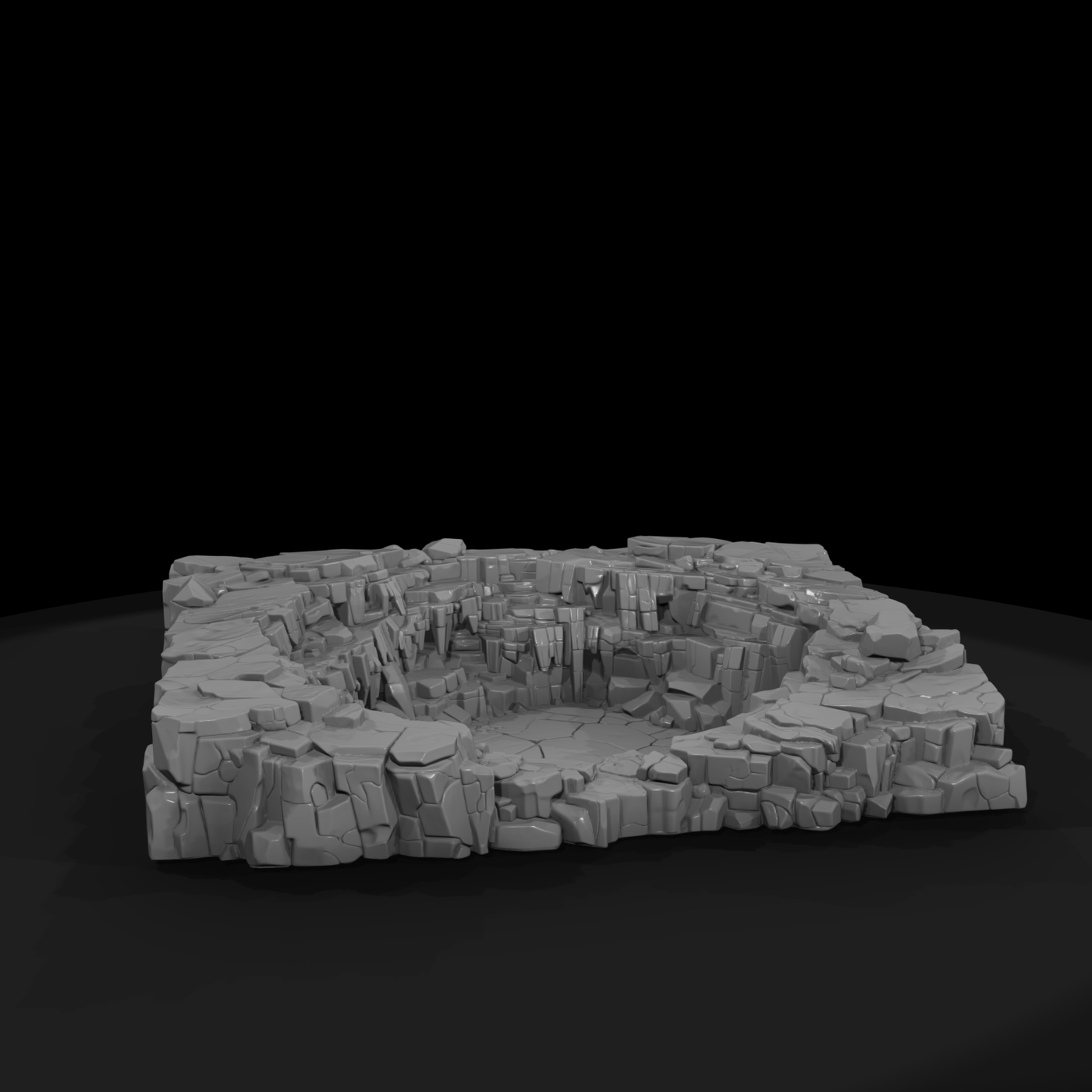 Rocky Sinkhole Pit with Water