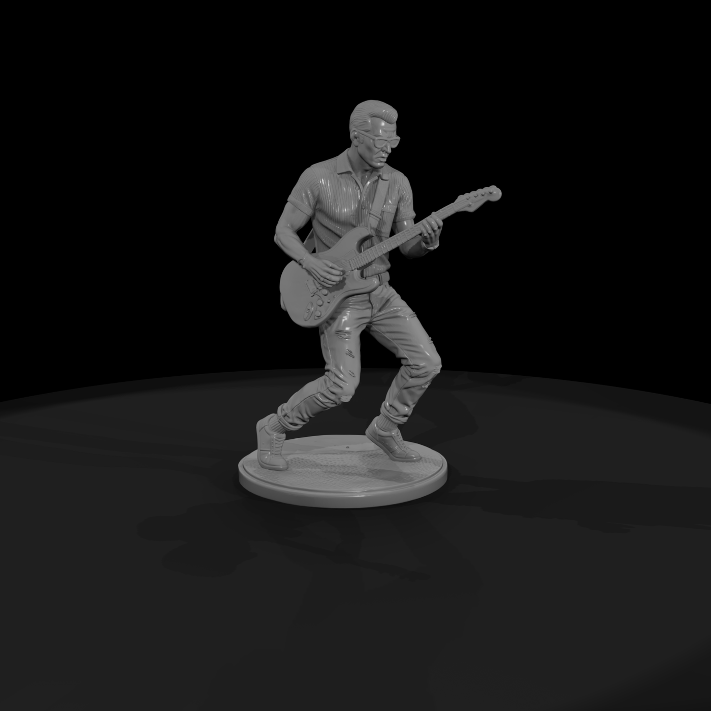 Poparc 0201 Surf Rock Guitarist Alternate Pose