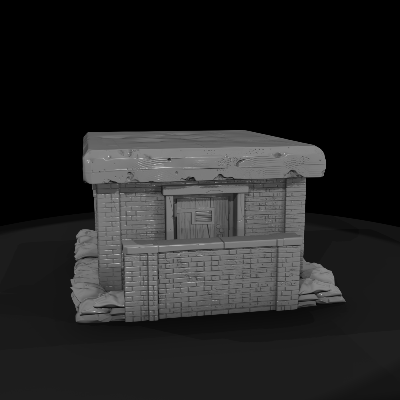 Mil 023 Ww2 England Brick Air Raid Shelter