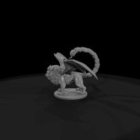 unpainted-resin-manticore-3d-tabletop-miniature-km — thumbnail 4