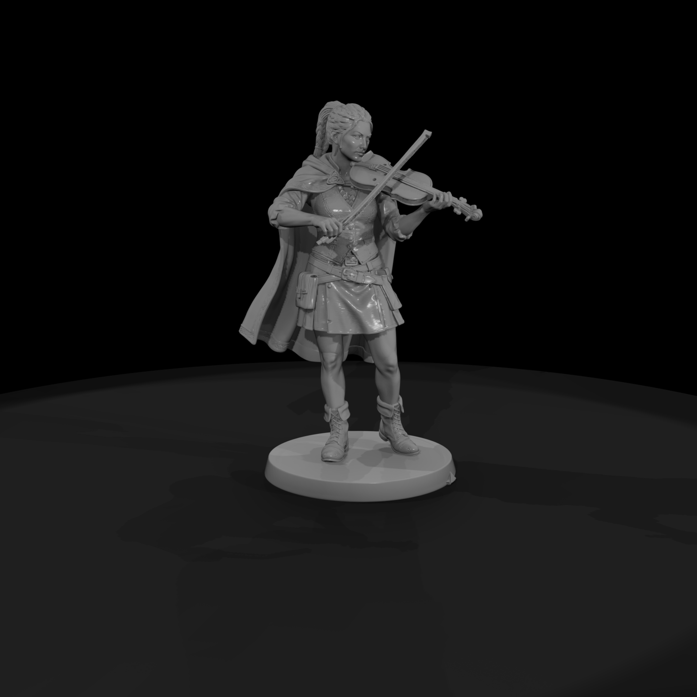 Celtic Fiddle Player Bard