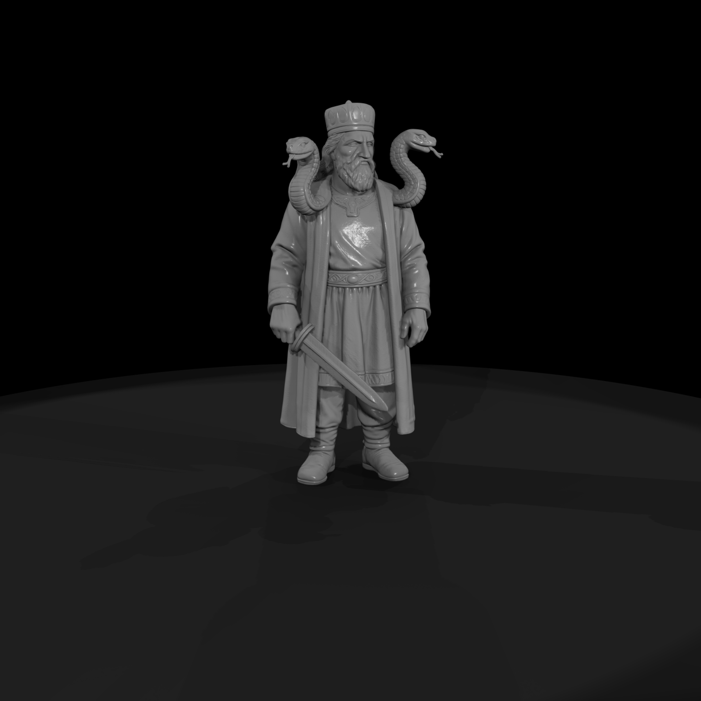 Myth 0393 Mythology Zahhak Miniature Figure