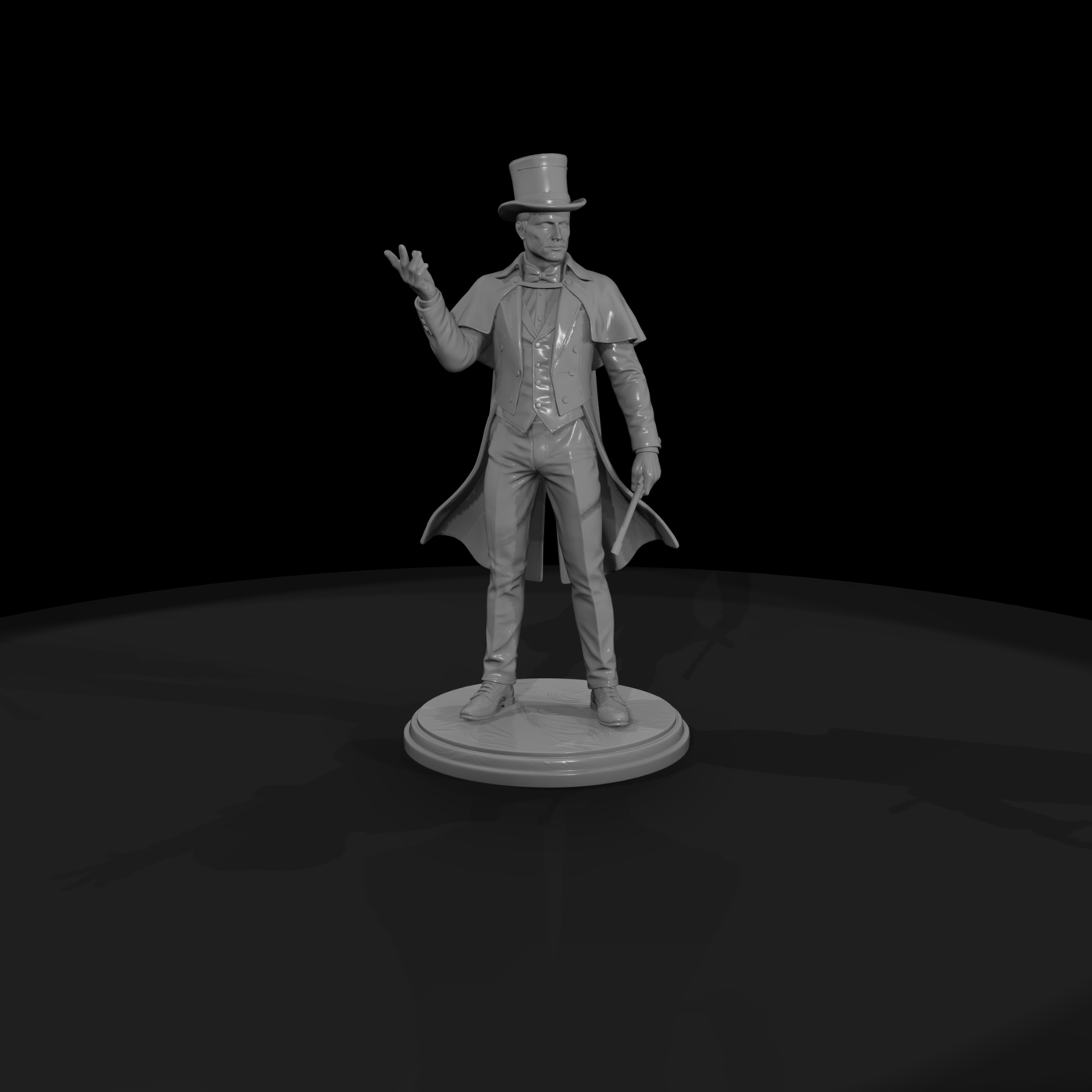 Classic Stage Magician with Wand