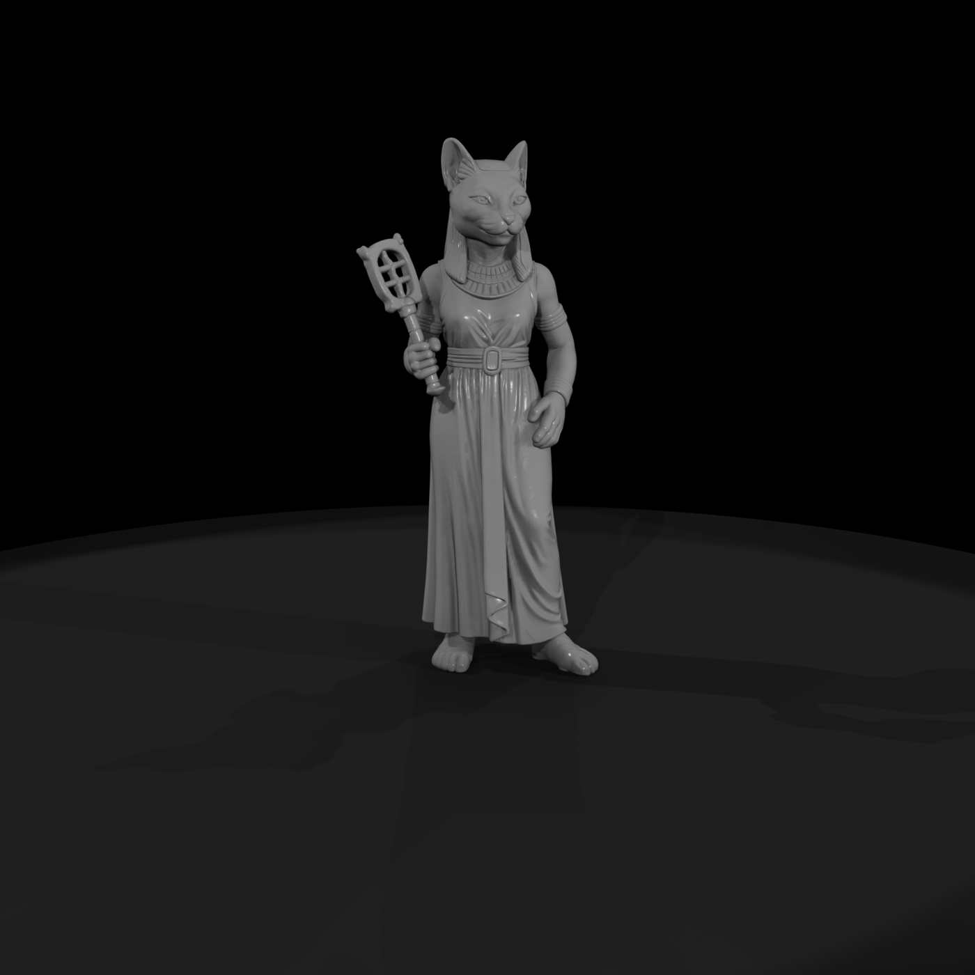 Myth 0345 Mythology Bastet Miniature Figure
