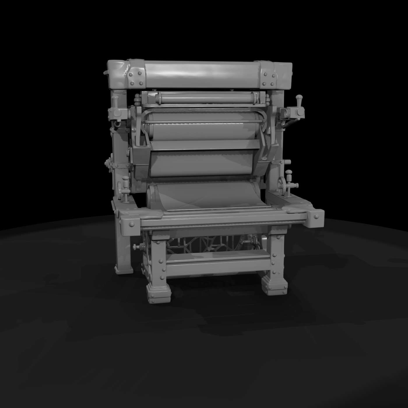 Antique Cast-Iron Printing Press