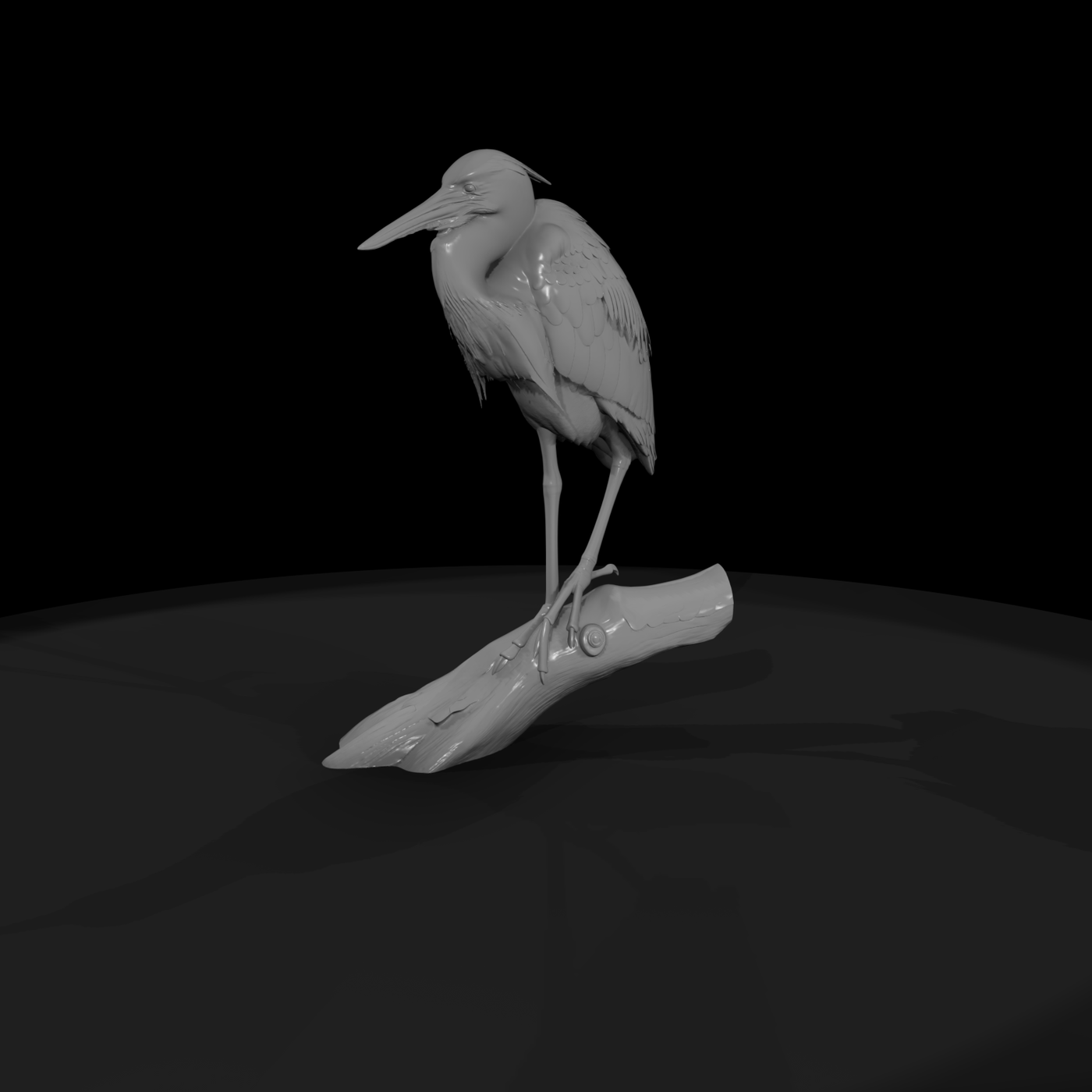 Great Blue Heron Figurine & Railway Layouts ( Friendly)