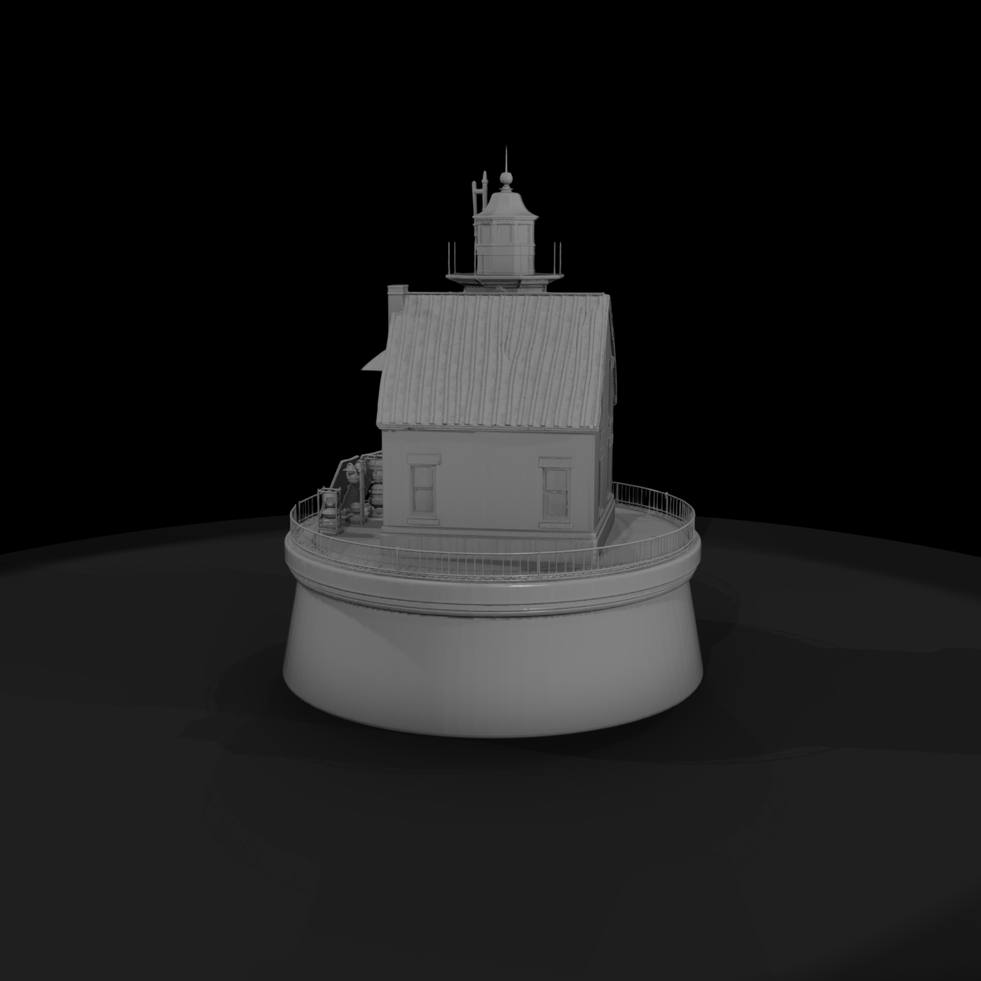 Offshore Lighthouse & Keeperhouse