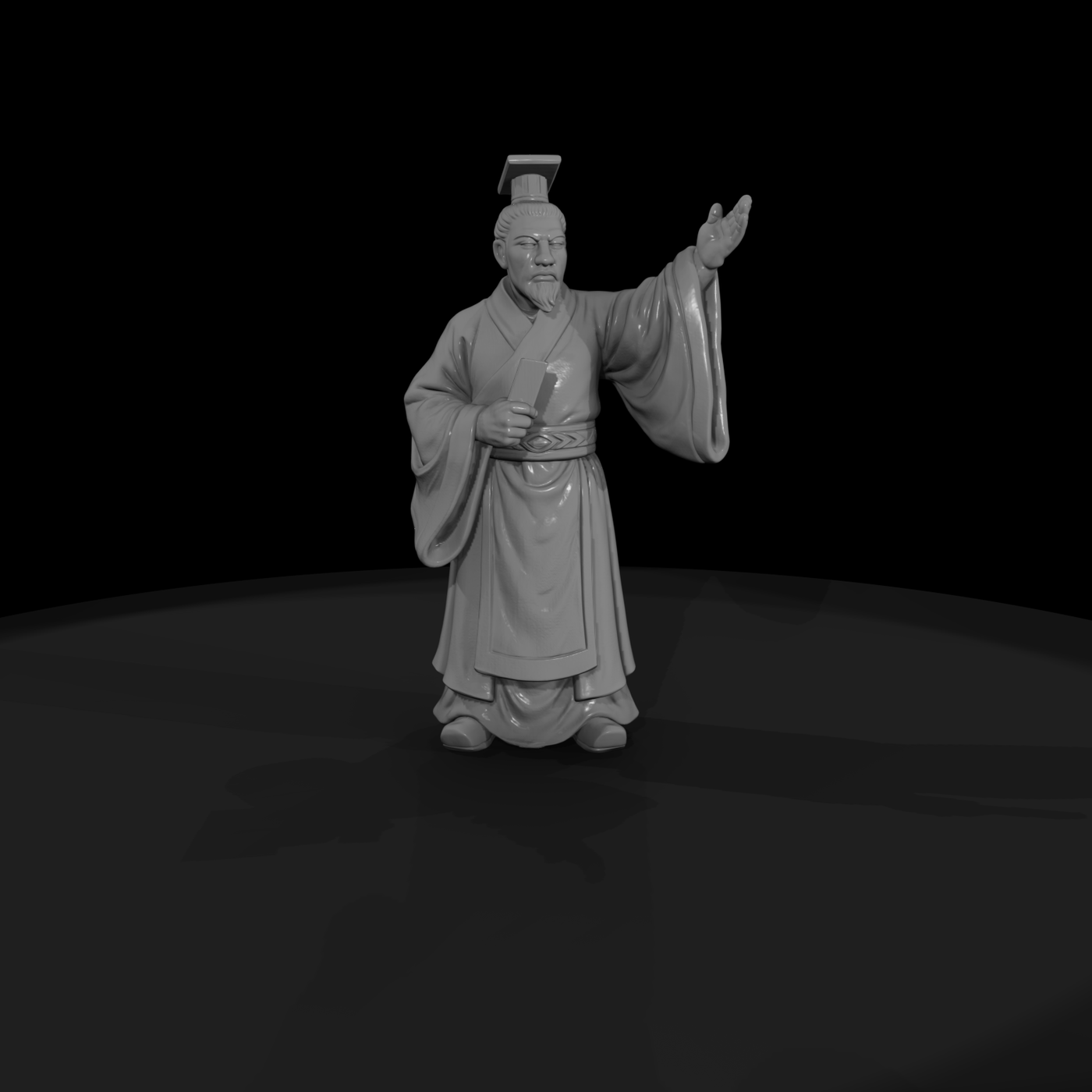Hist 0053 Historical Han Wudi Miniature Figure