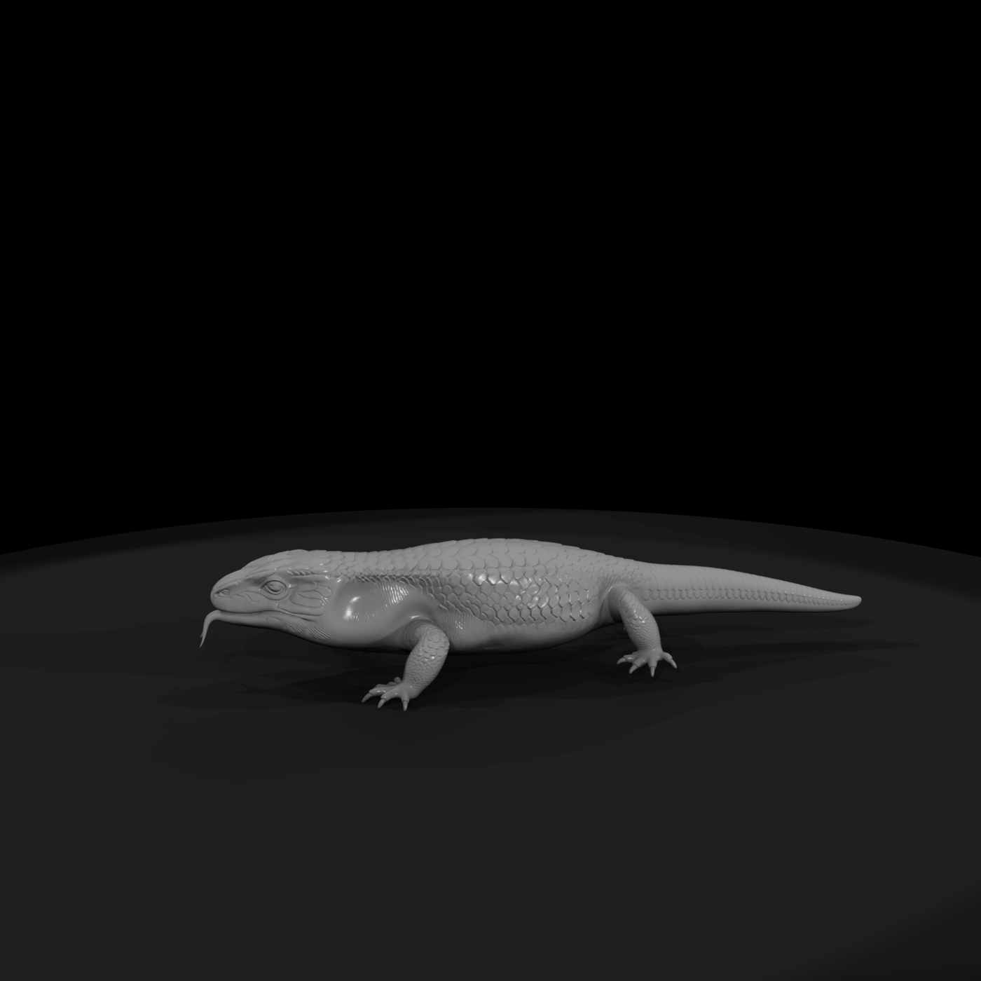 Blue-Tongued Skink — Lizard Figure