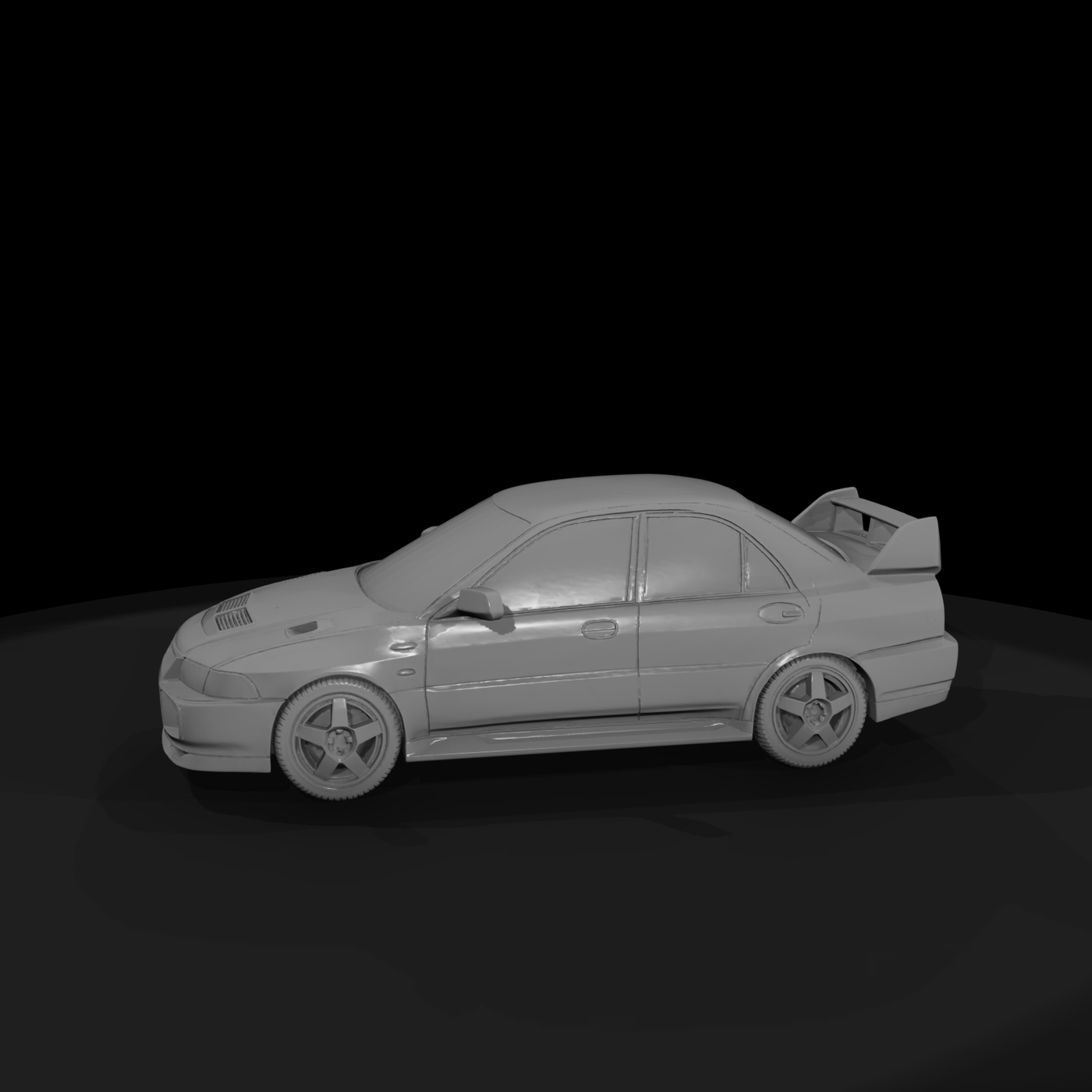 Evo-style compact sports sedan - car