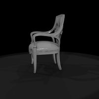 art-nouveau-carved-armchair-ho-scale-miniature-264934 — thumbnail 5