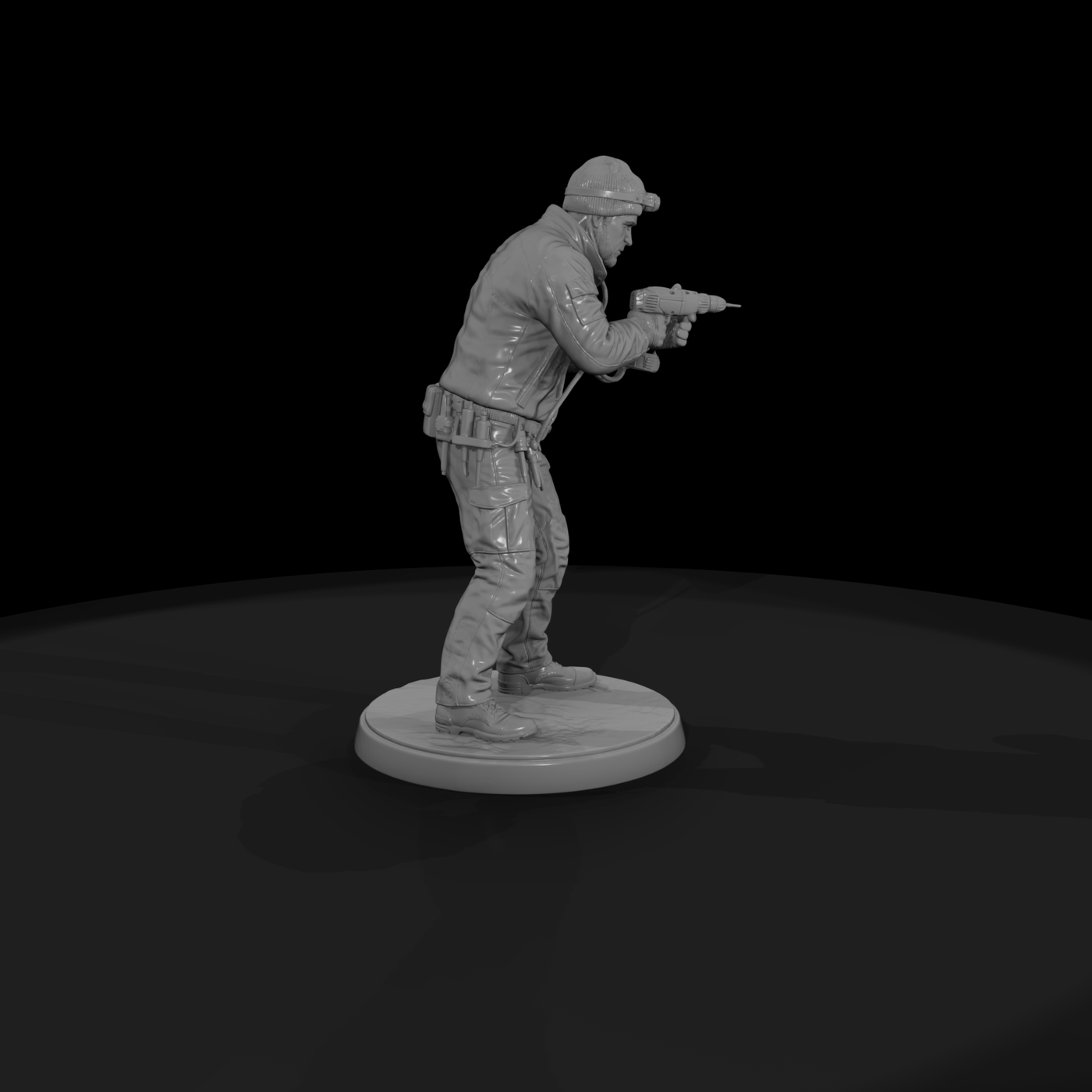 Safecracker Burglar with Drill
