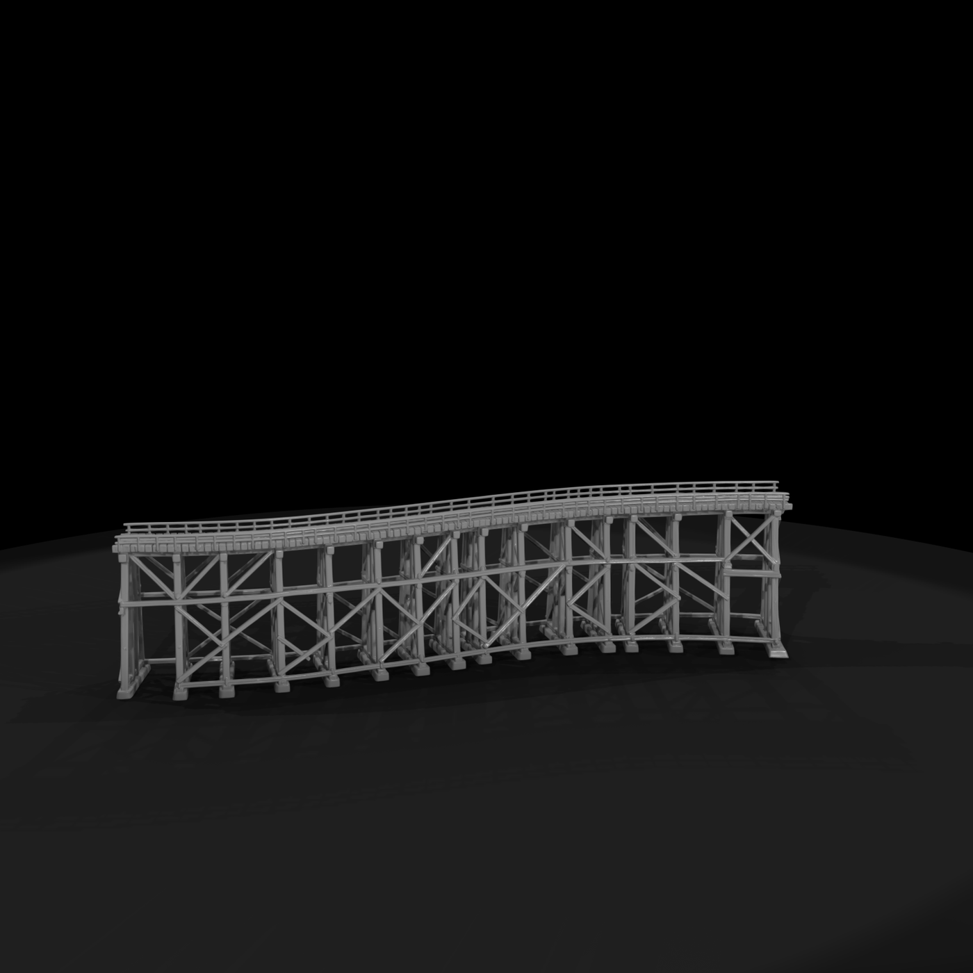 Rrs 016 Bridge Curved Timber Trestle