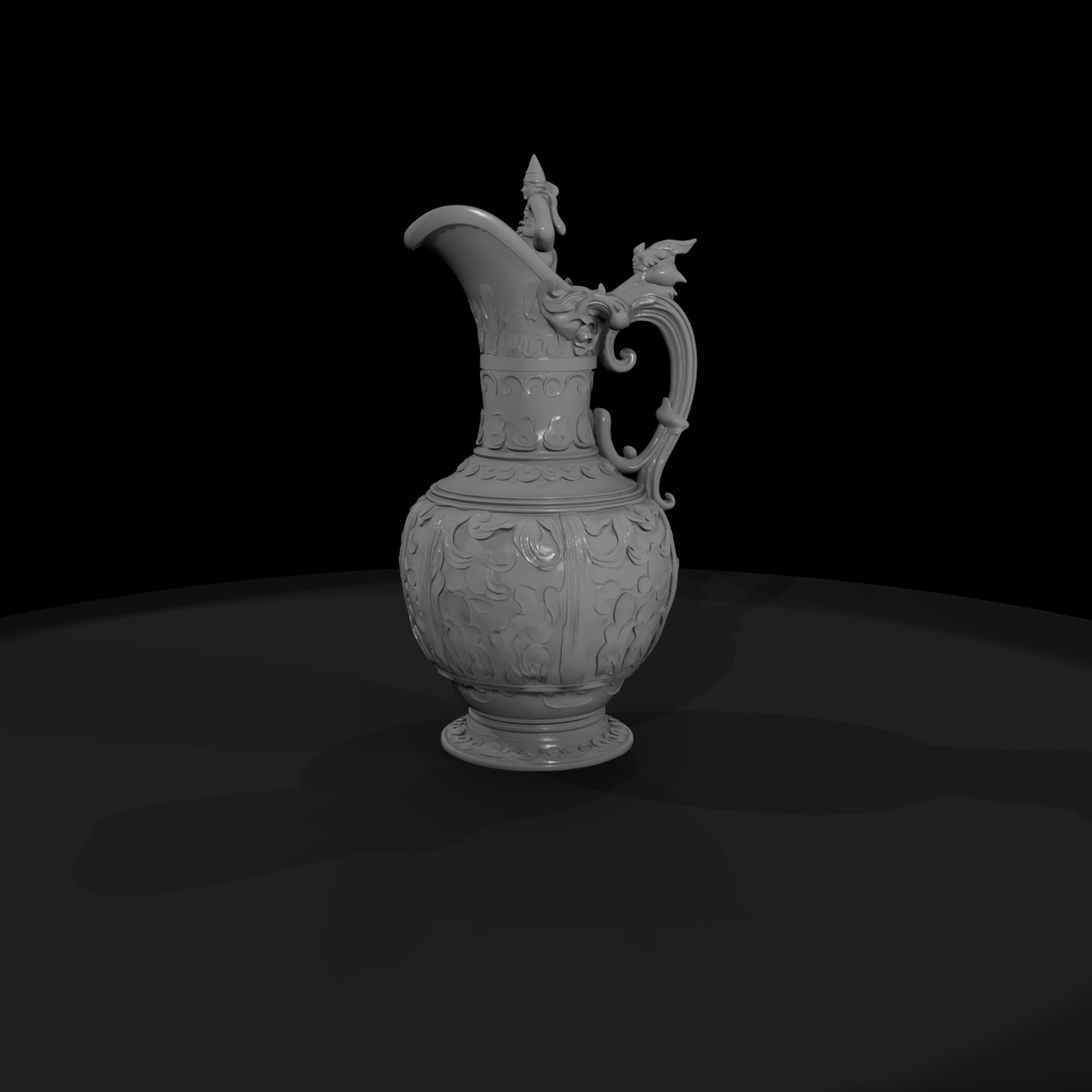 Ornate Baroque Ewer — Decorative Pitcher