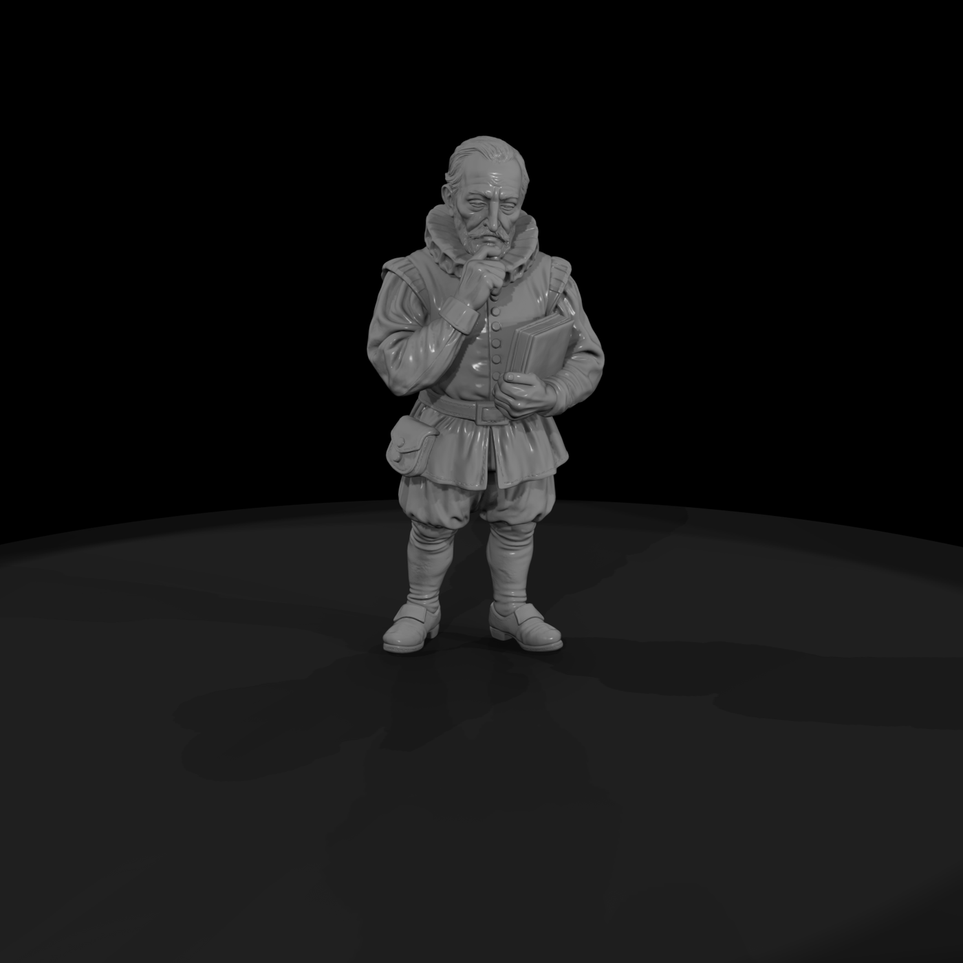 Hist 0137 Historical Miguel De Cervantes Miniature