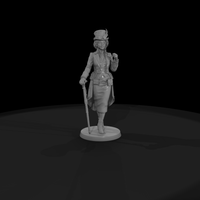 Steampunk Aristocrat Woman with Cane — thumbnail 5