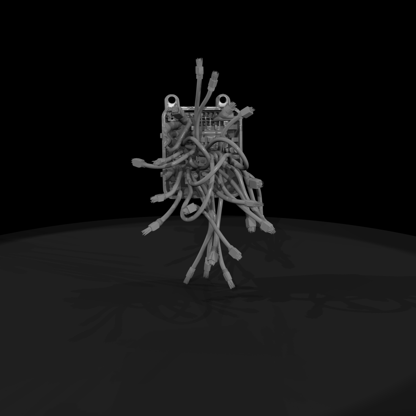 Stylized Damaged Electrical Junction Box