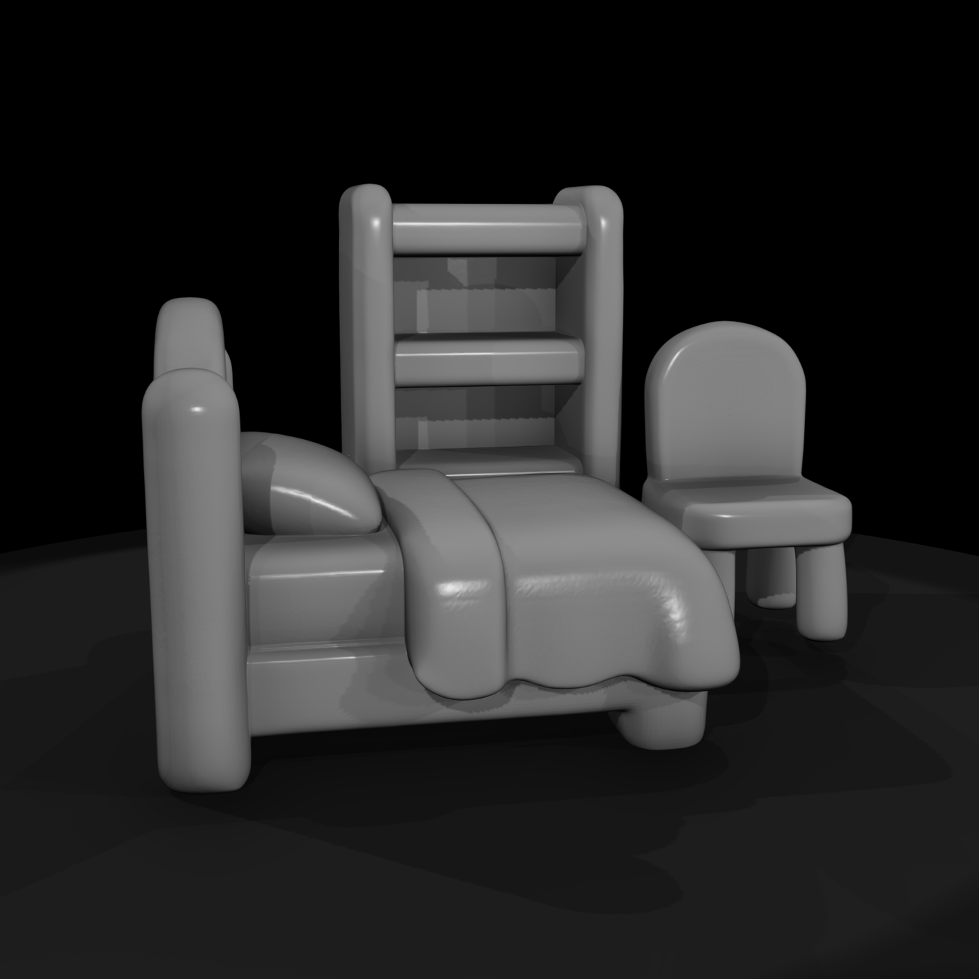 Mr Toyprops 100 001 073 Tiny Room Playset