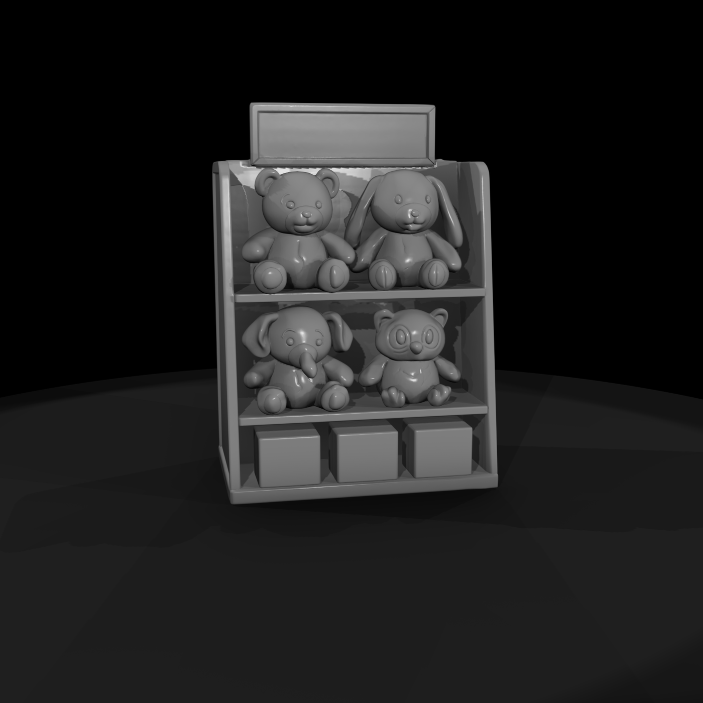 Mr Toyprops 100 001 049 Plush Toy Store Shelf