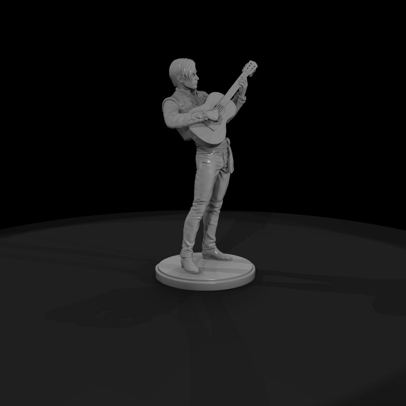 Poparc 0195 Flamenco Guitarist Alternate Pose