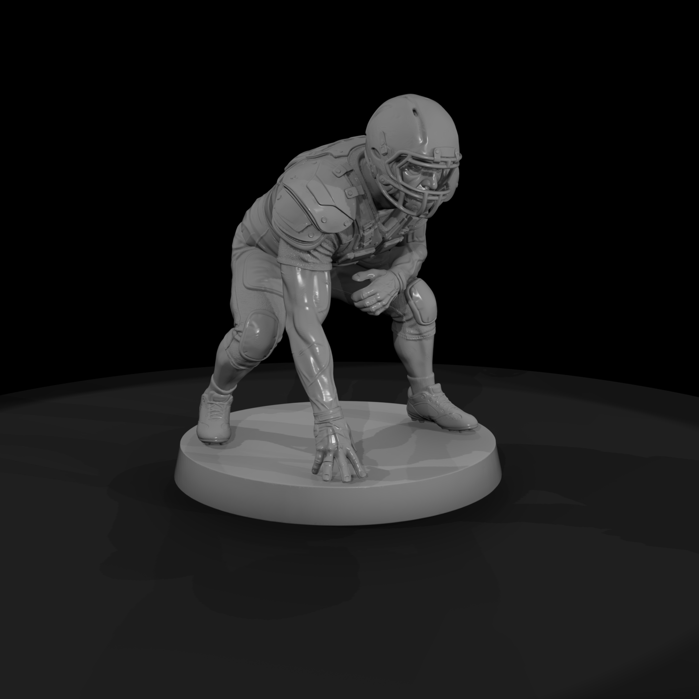 Poparc 0290 Football Lineman Set Alternate Pose