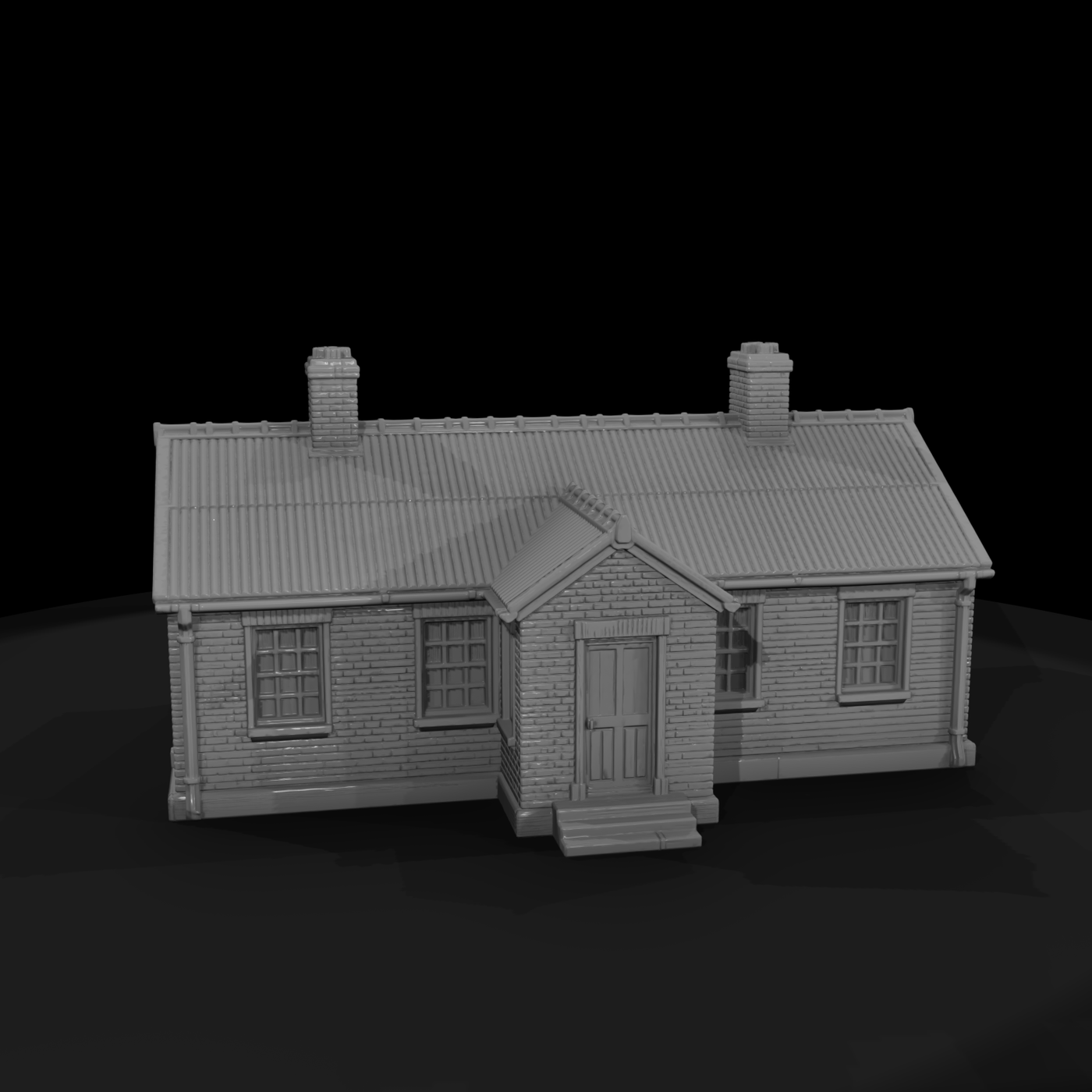 Mil 130 Ww2 England Officers Mess Hut