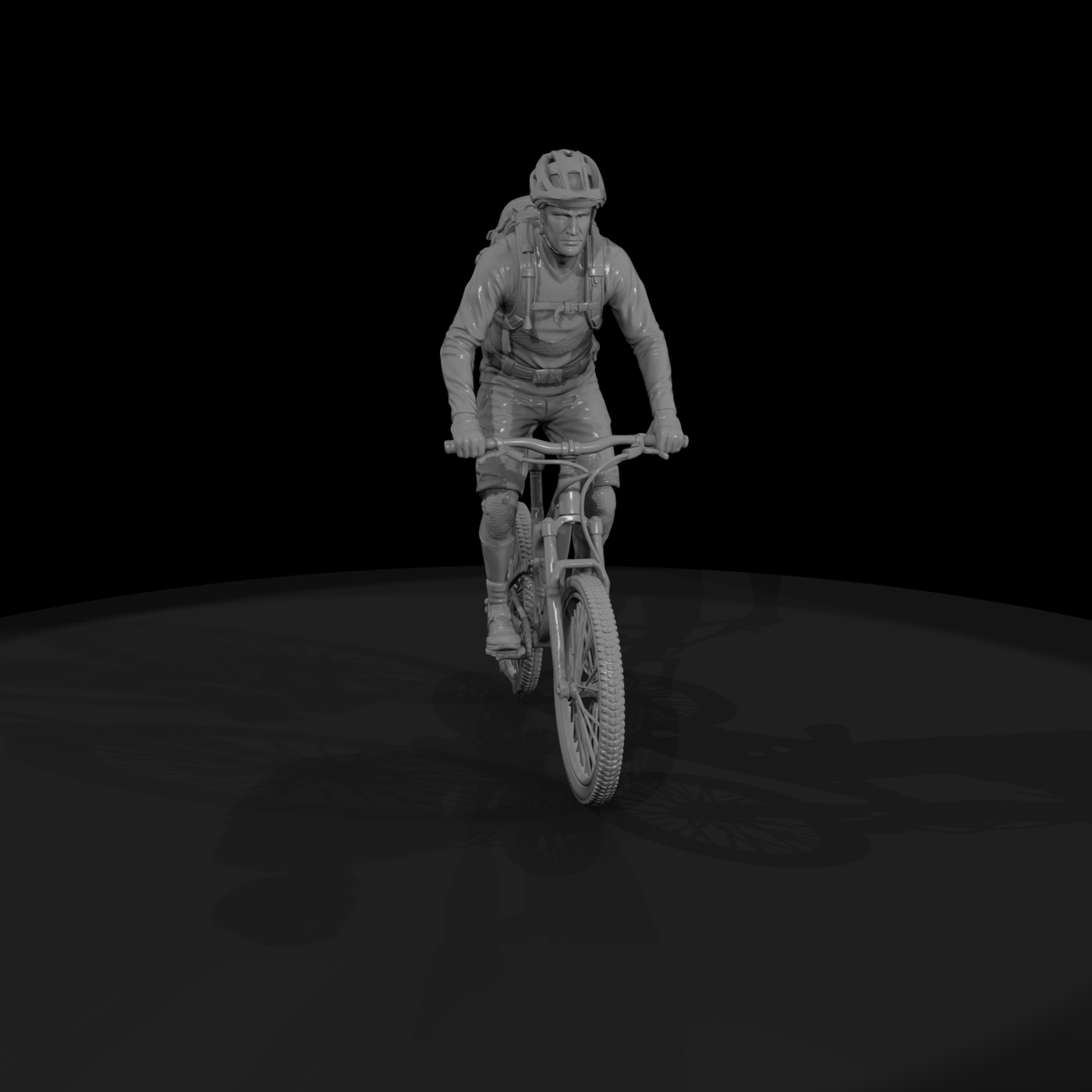 Poparc 0248 Mountain Biker Climber