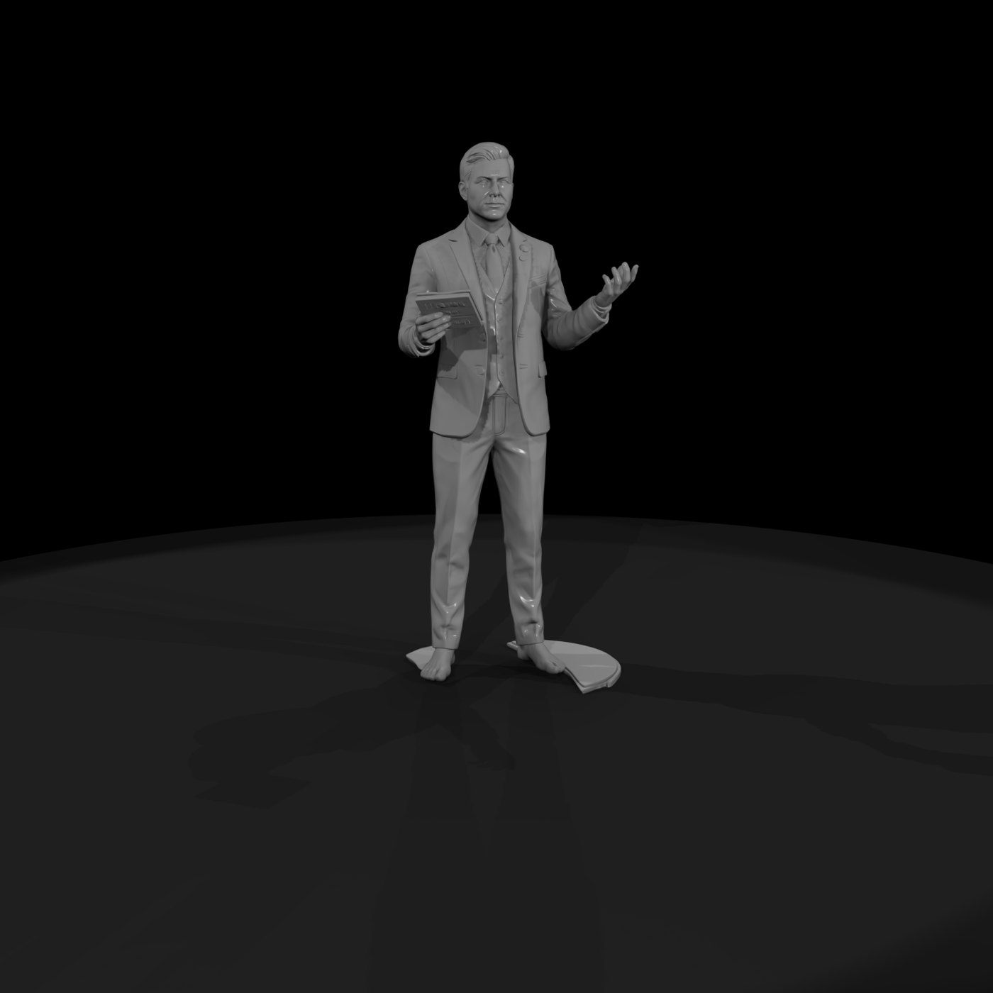 Debate Moderator on Stage