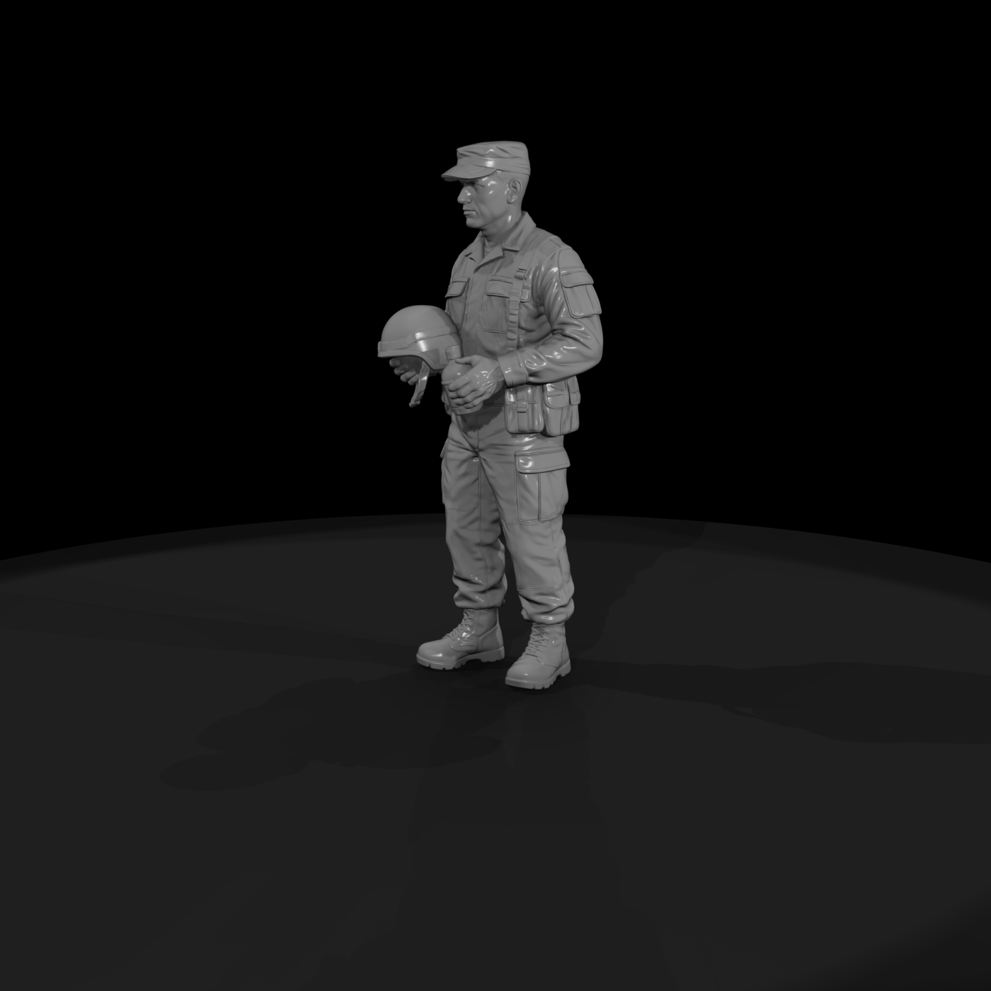 Mod Army 096 Modern U S Army Resting Soldier Figur