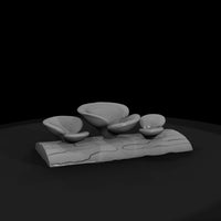 stylized-low-poly-turkey-tail-mushroom-270706 — thumbnail 5