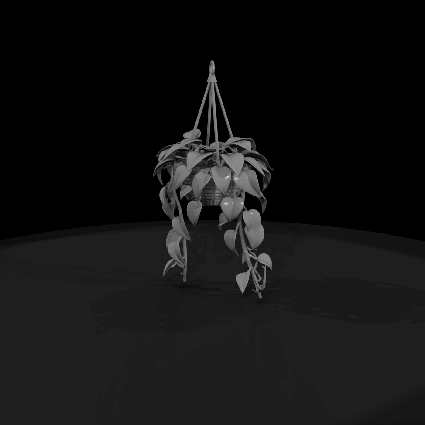 stylized-hanging-pothos-planter-3d-printable-miniature-869770