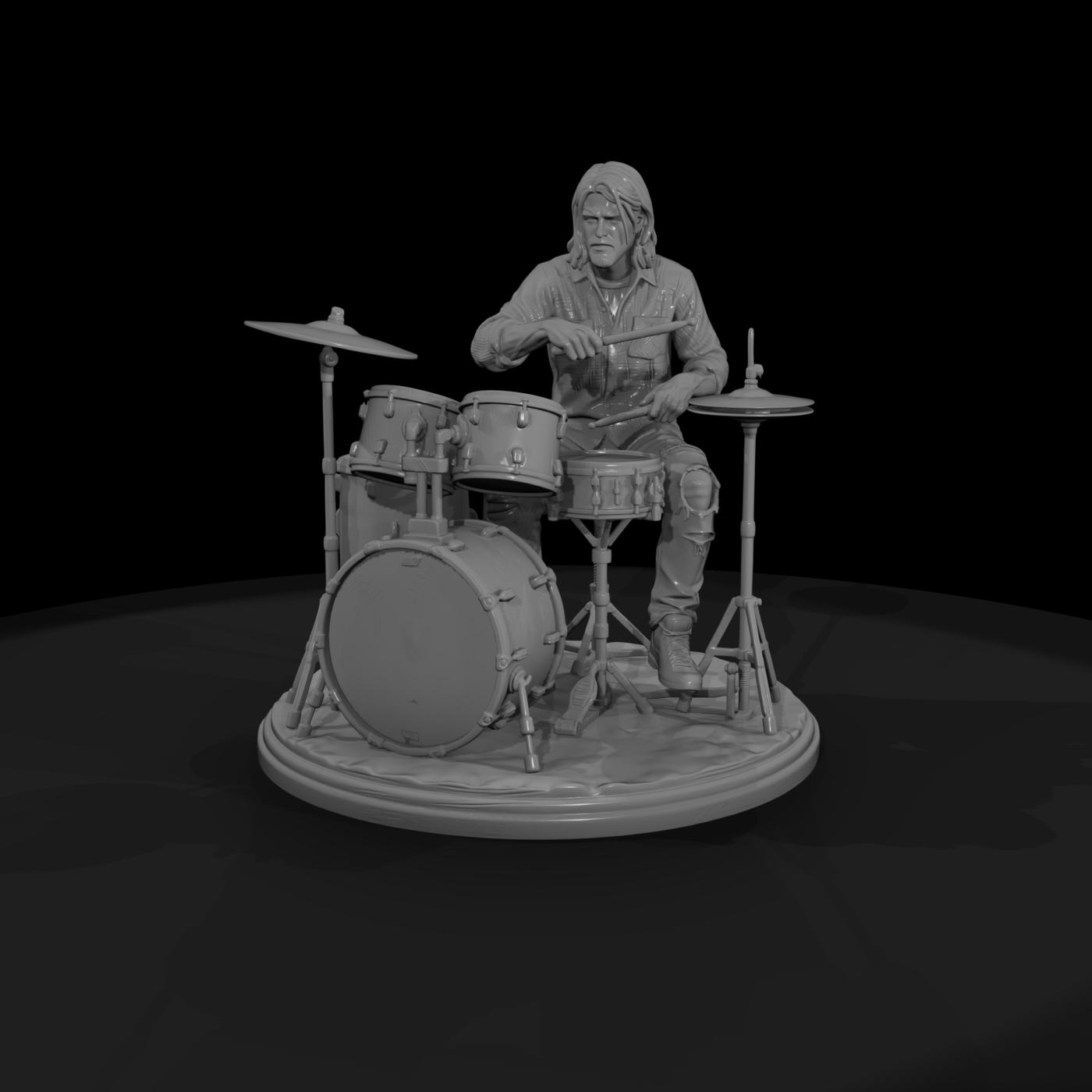 Bnd 196 Grunge Band Drums