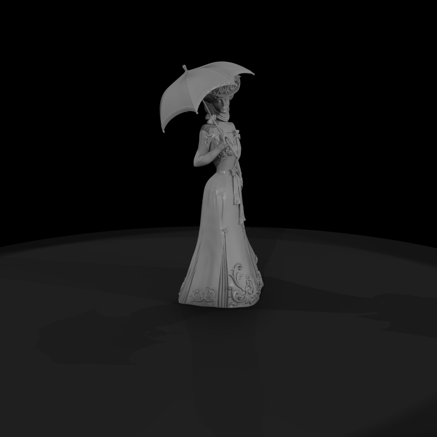 Edwardian Lady with Parasol