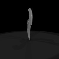 ornate-curved-fantasy-dagger-with-sheath-miniature-446427 — thumbnail 5