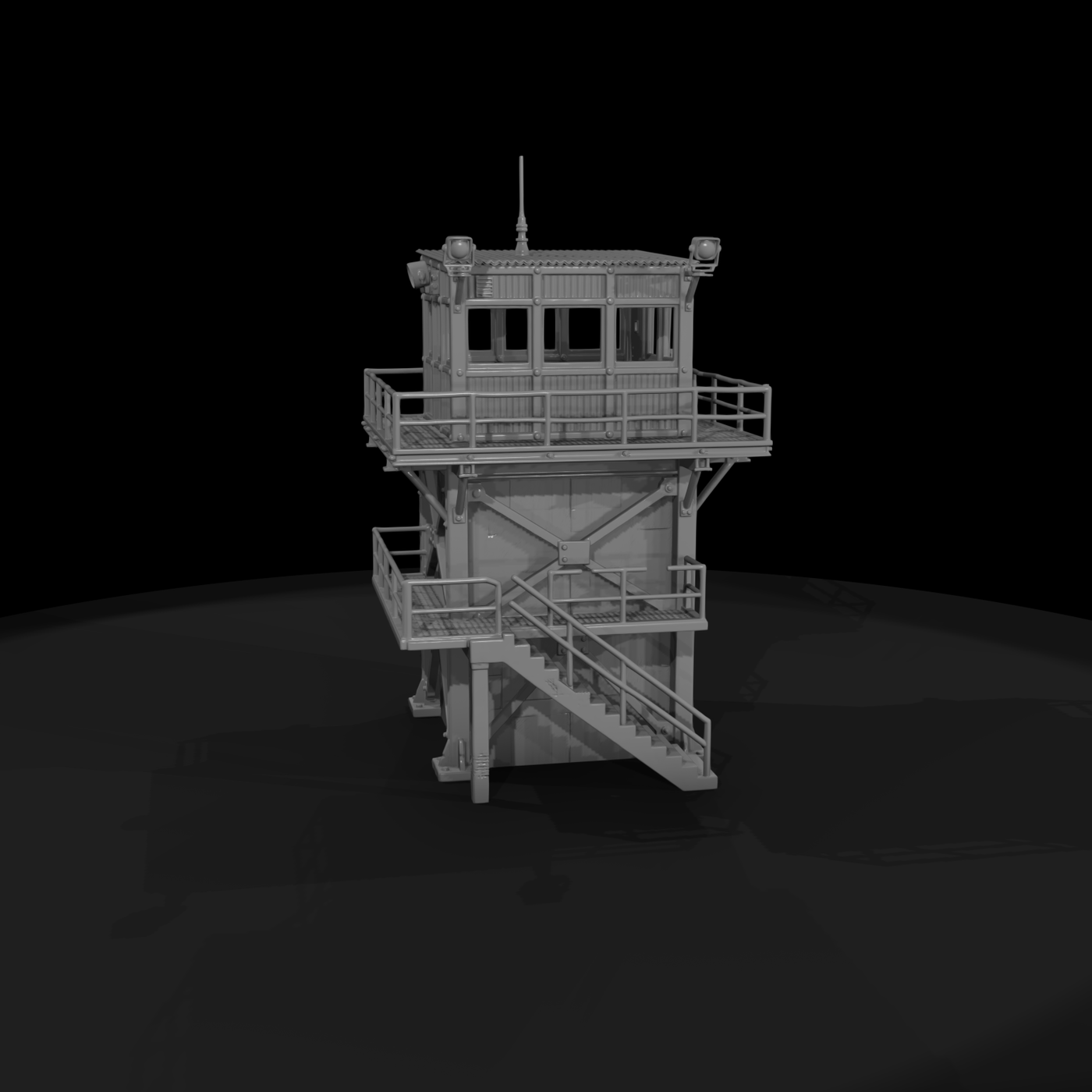 Mil 034 1980S Cold War Perimeter Guard Tower
