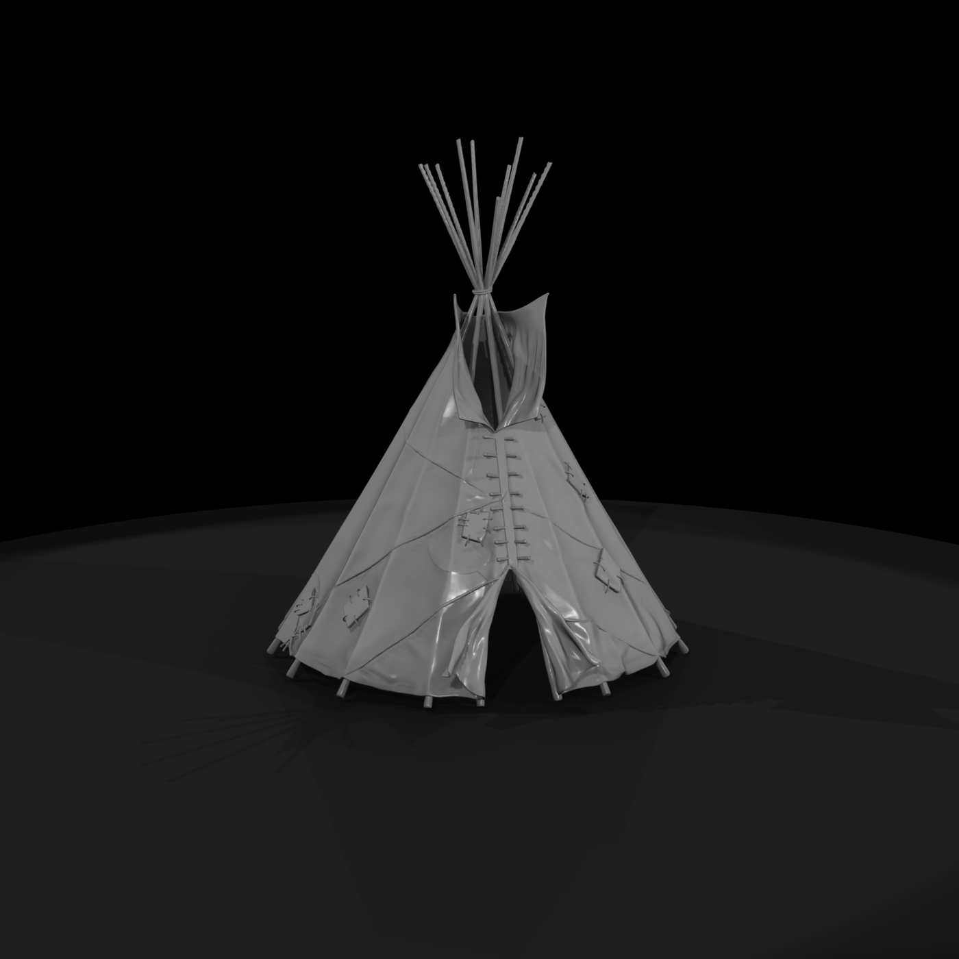 Worn Canvas Tipi