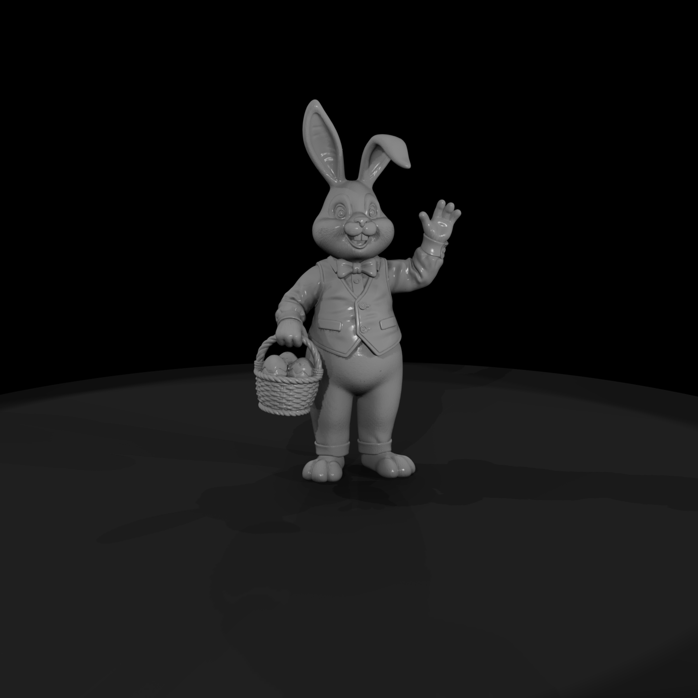 Easter Bunny with Egg Basket