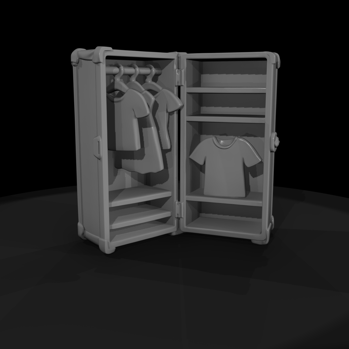 Mr Toyprops 100 001 016 Fashion Doll Wardrobe Trun