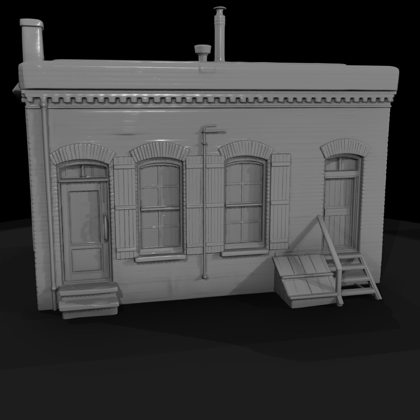 ho-scale-masonry-rowhouse-facade-for-dioramas-model-railroads-550842