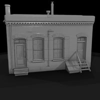 ho-scale-masonry-rowhouse-facade-for-dioramas-model-railroads-550842 — thumbnail 4