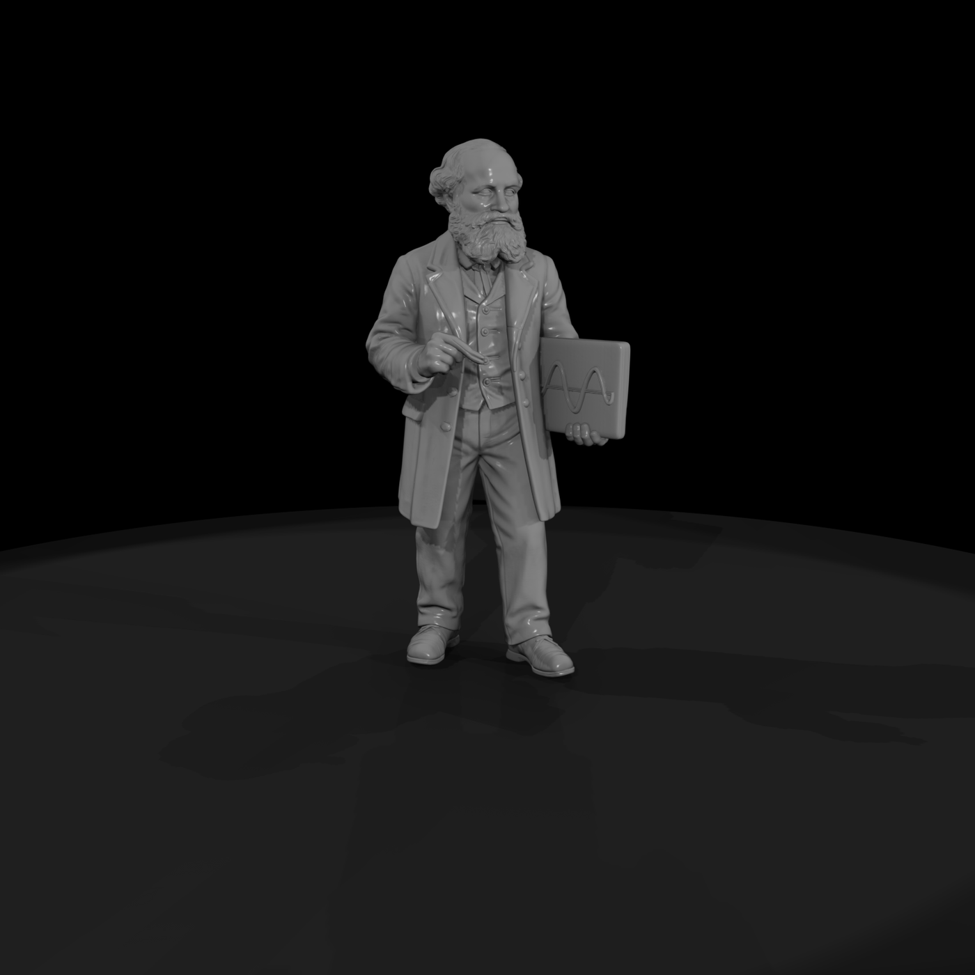 Hist 0181 Historical James Clerk Maxwell Miniature