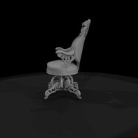 rococo_victorian_swivel_armchair_3d_model — thumbnail 4