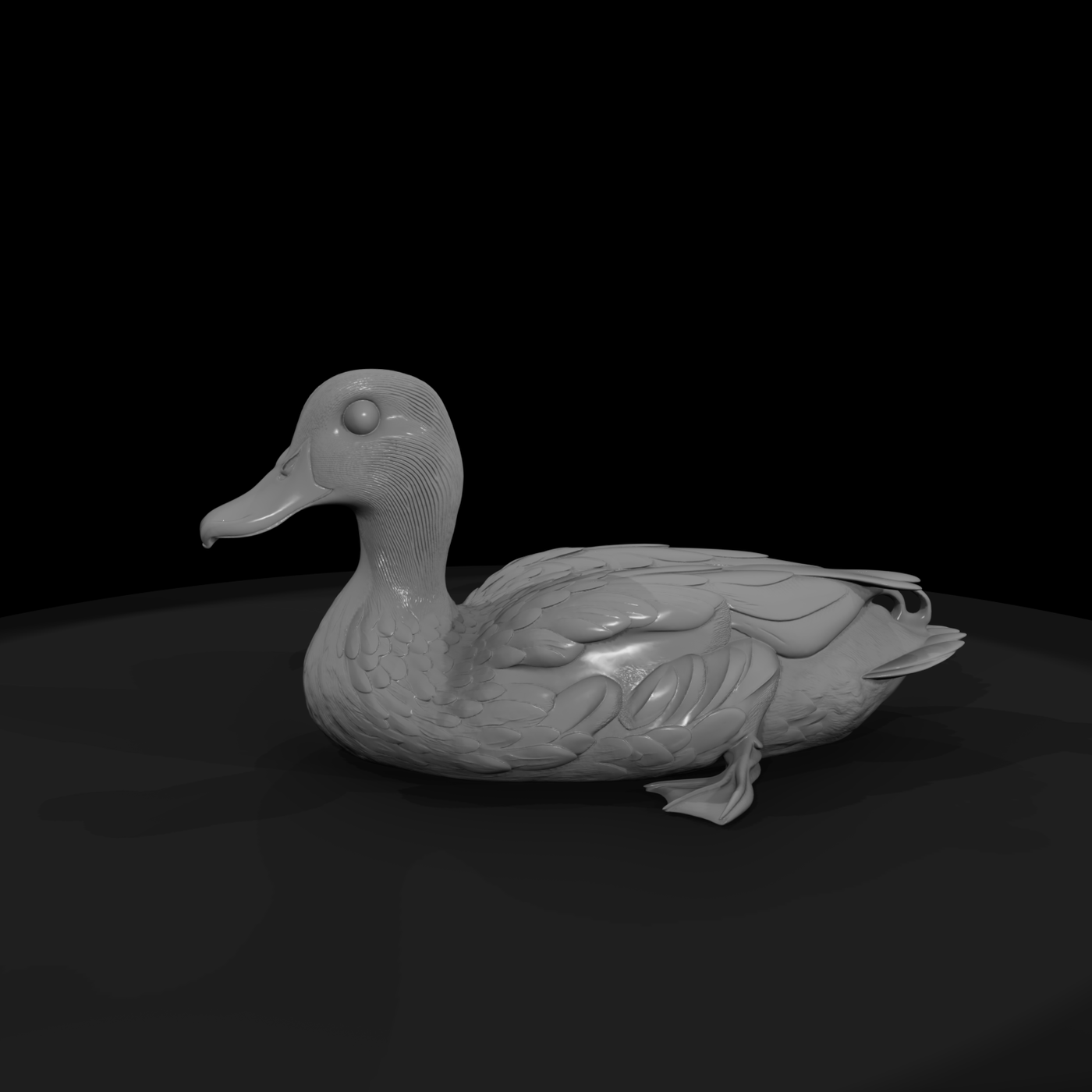 Mallard Duck Figurine — Resting Pose & Railway Layouts