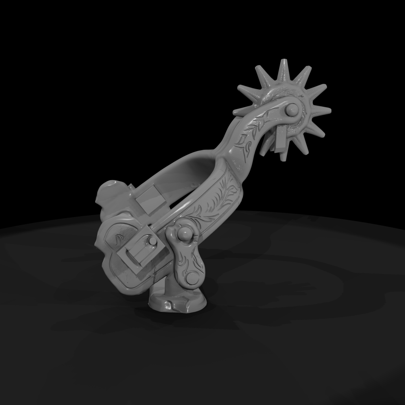 Ornate Western Cowboy Spur